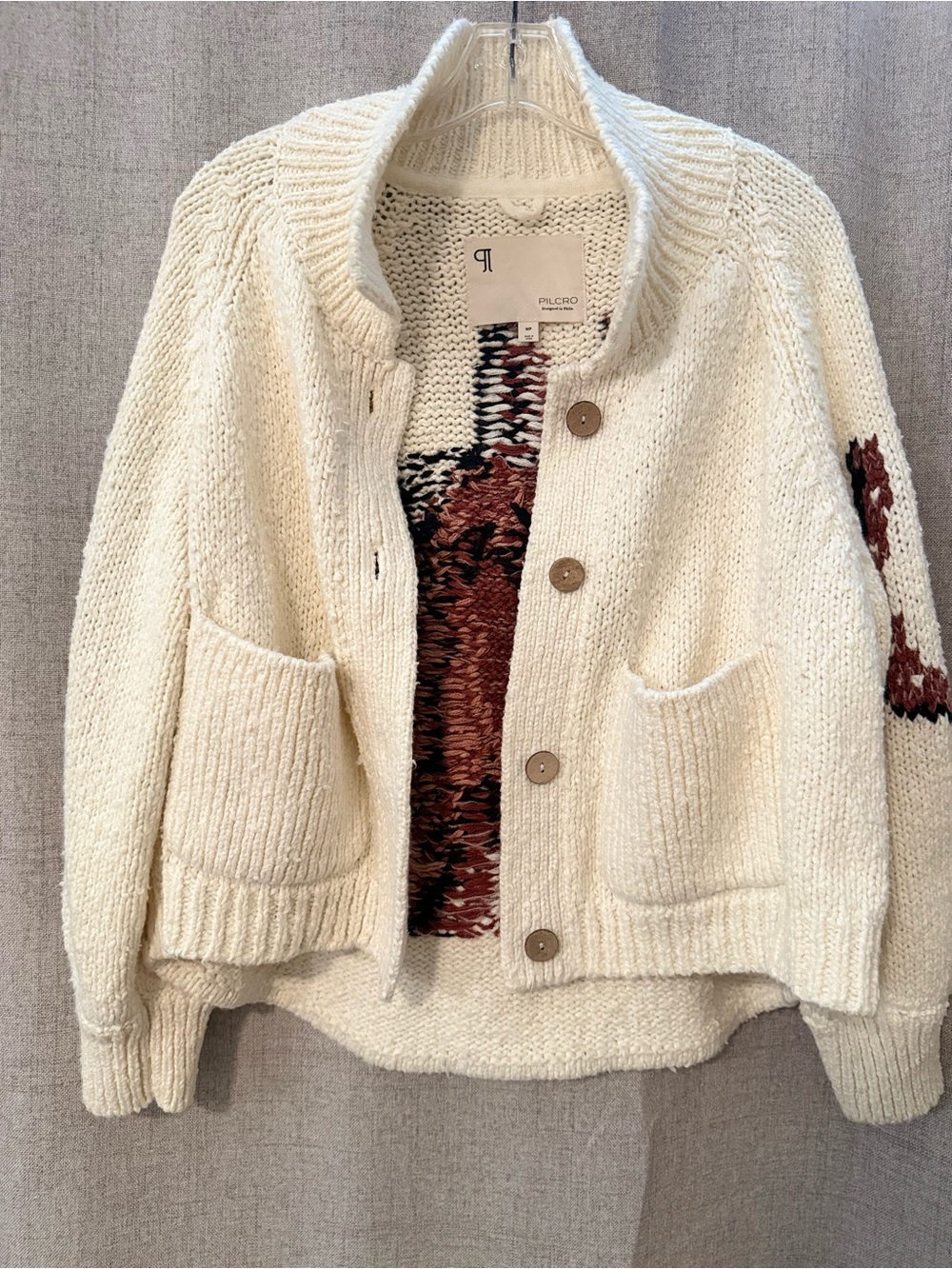 Anthropologie Pilcro NWT Western Utility Sweater Jacket | MP - Picture 3 of 10